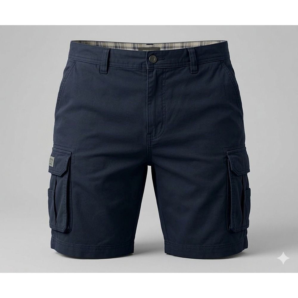 Red Head Men's Dark Blue Multi Pocket Cargo Shorts. Size 50